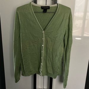 Light green knit cardigan
